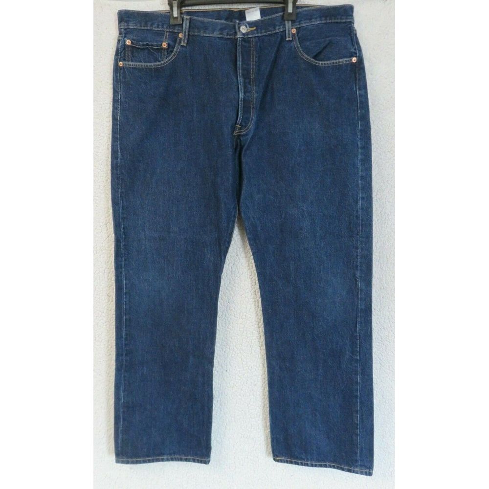 Levis 501 XX Jeans Denim Pants Size Size 42x32 Blue Button Fly Vintage